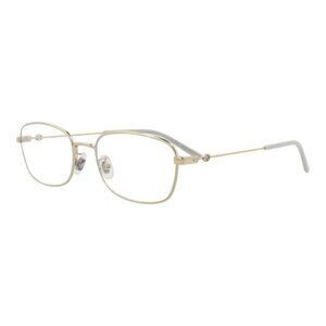 Gucci Womens Square/Rectangle Gold Gold Transparent Fashion Designer Eyewear